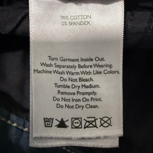 Eddie Bauer Women’s 16 Teal Blue Corduroy Pants Curvy Bootcut Mid Rise - Picture 6 of 9